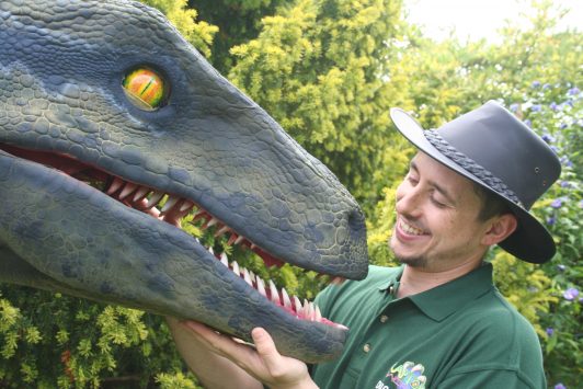 Ranger with his dinosaur